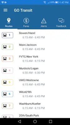 GO Transit android App screenshot 4